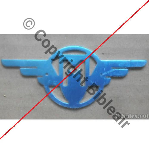 MOTOBECANE LOGO pour tablier   Alu decoupe sans attache IDENTIF B.RIGODANZO Src.lesolex.com MOBY92.com 